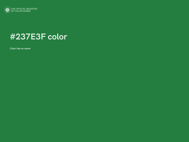 #237E3F color image