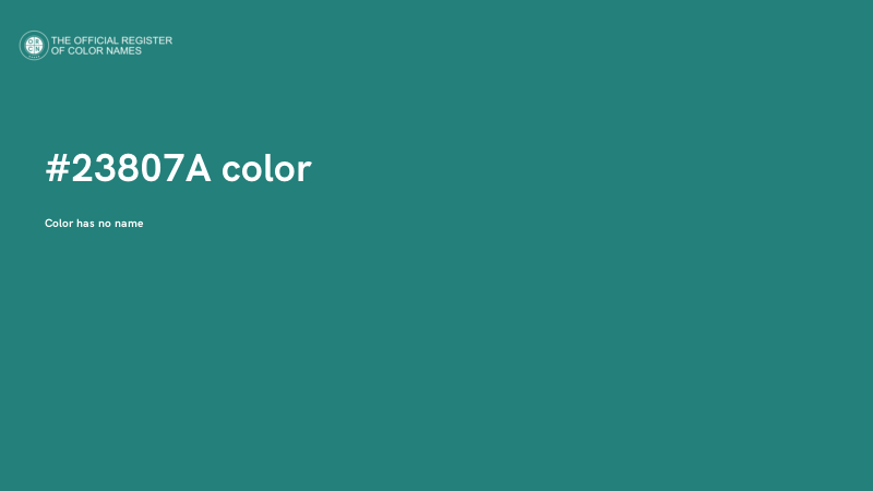 #23807A color image