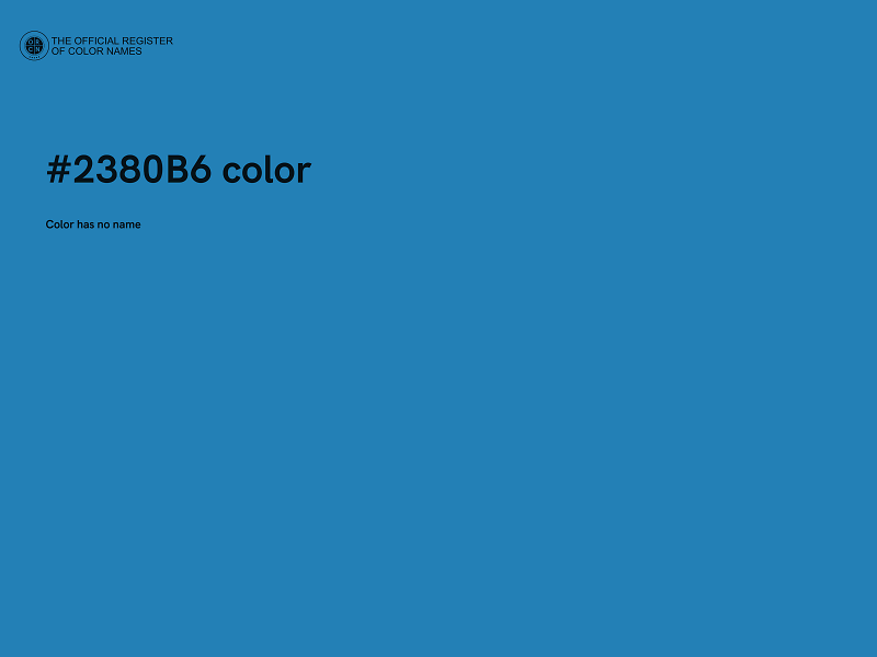 #2380B6 color image