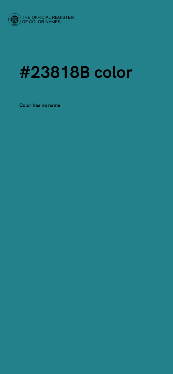 #23818B color image