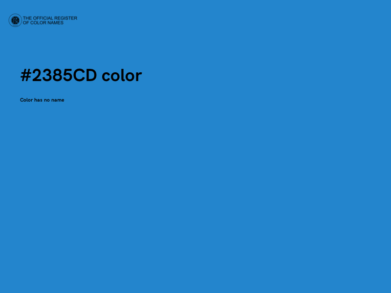 #2385CD color image