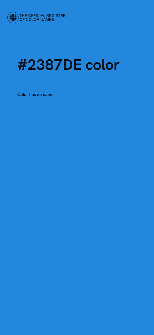 #2387DE color image