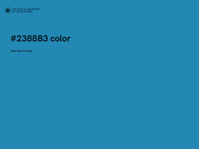 #2388B3 color image