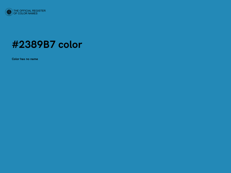 #2389B7 color image