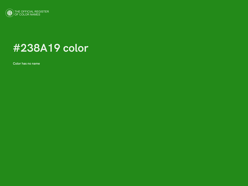 #238A19 color image