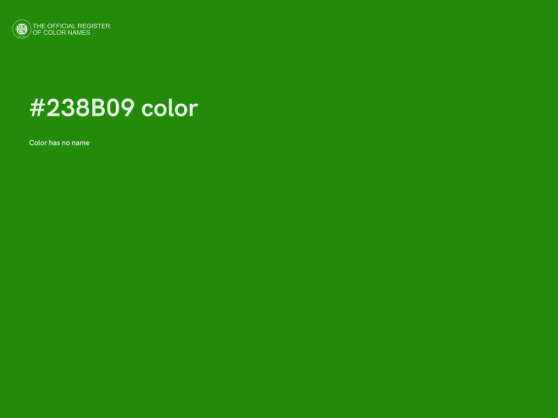 #238B09 color image