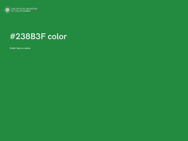 #238B3F color image