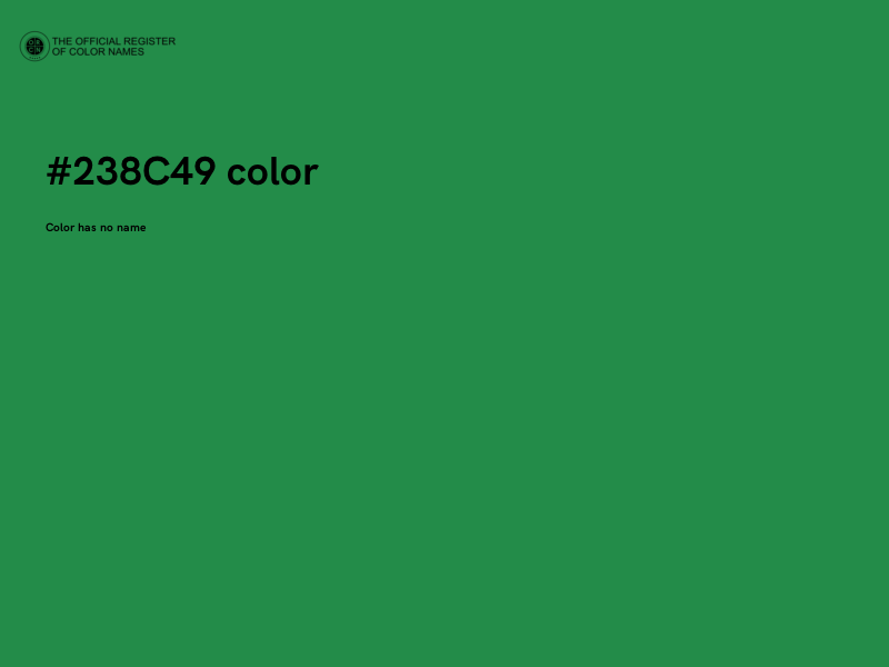 #238C49 color image