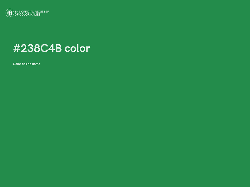 #238C4B color image