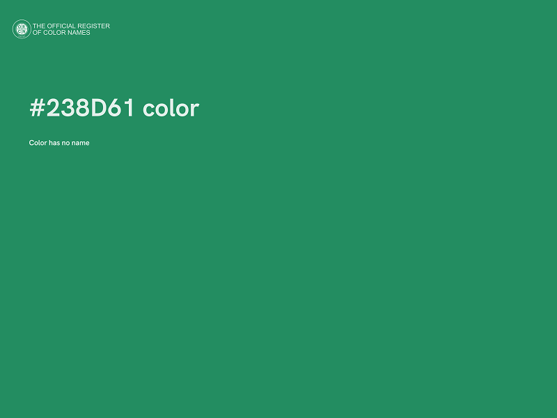 #238D61 color image