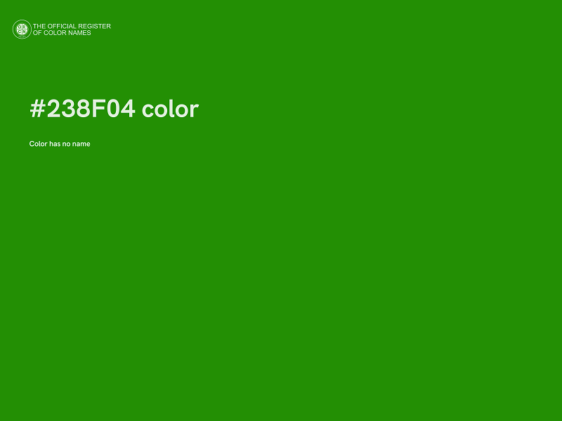 #238F04 color image