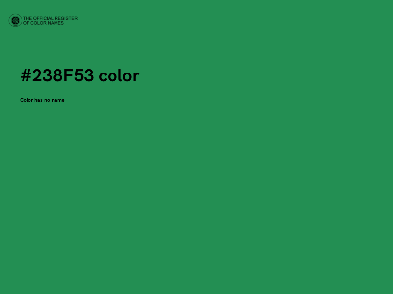 #238F53 color image