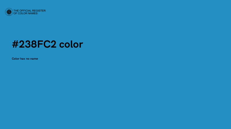 #238FC2 color image