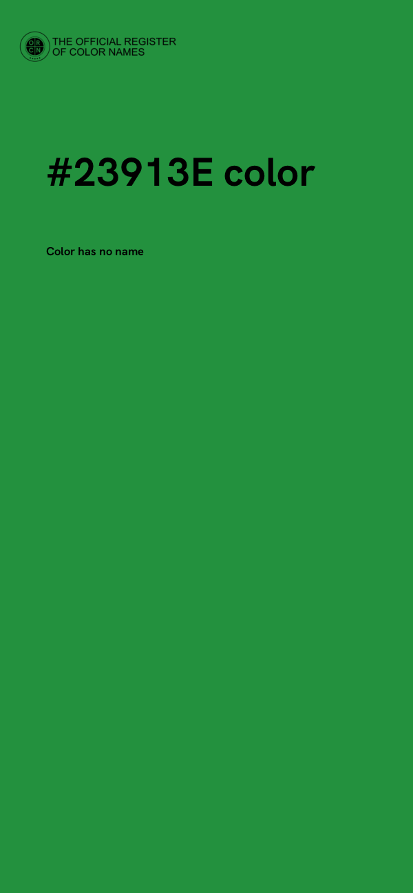 #23913E color image