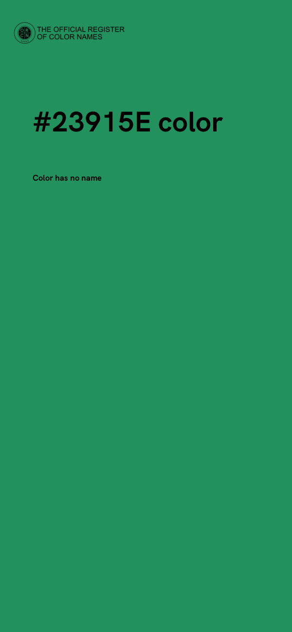 #23915E color image