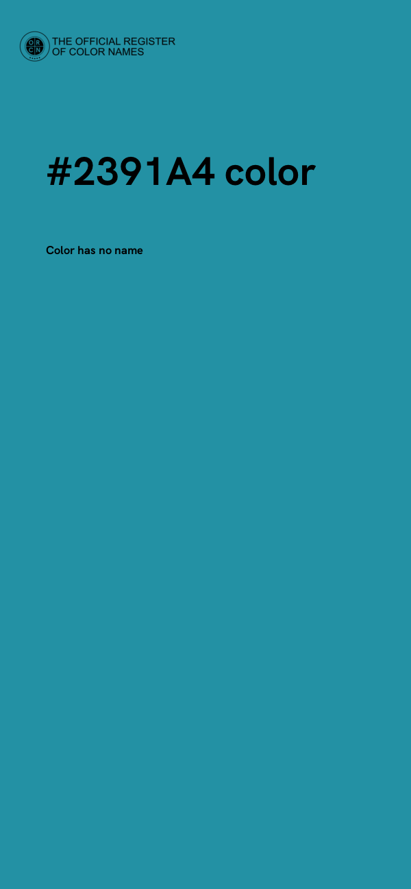 #2391A4 color image