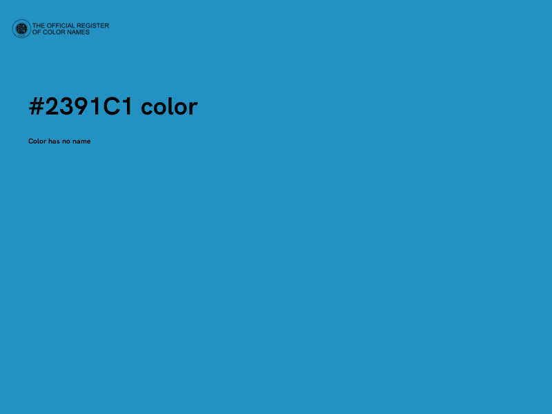 #2391C1 color image