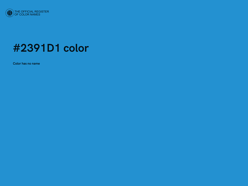 #2391D1 color image