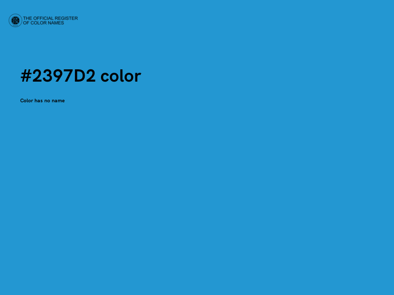 #2397D2 color image