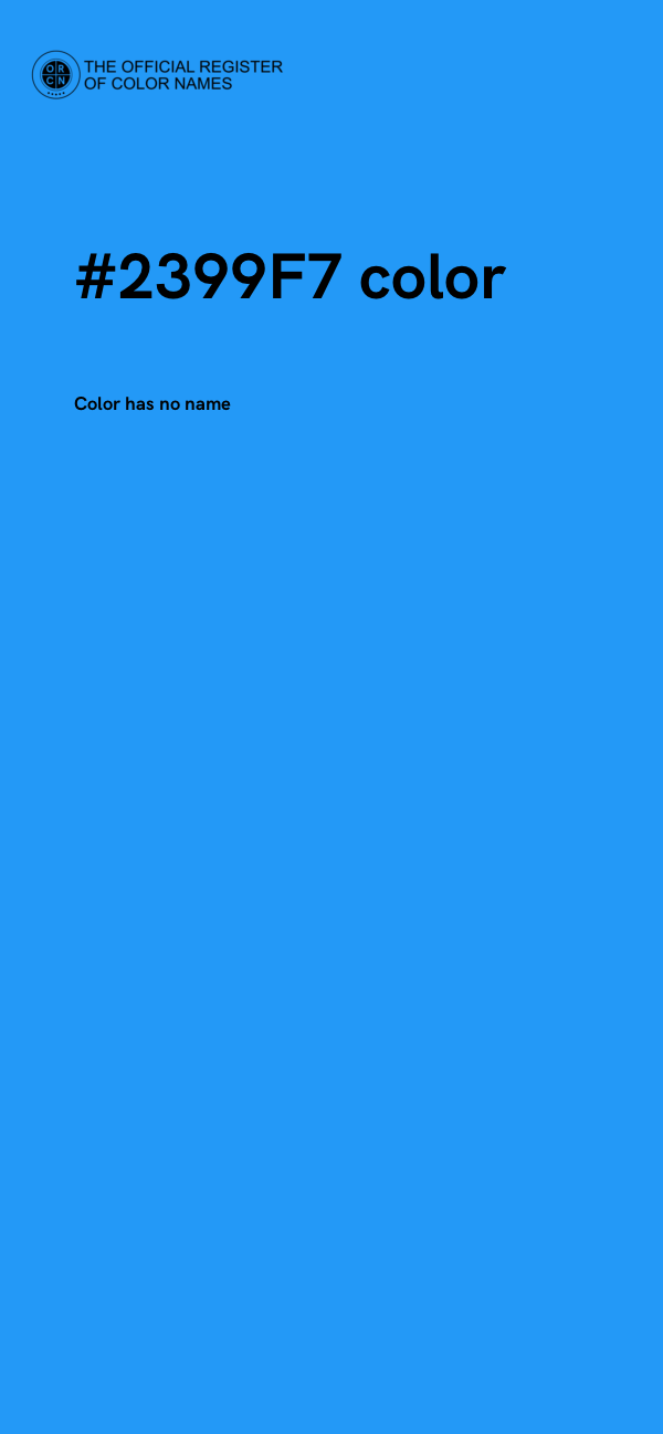 #2399F7 color image