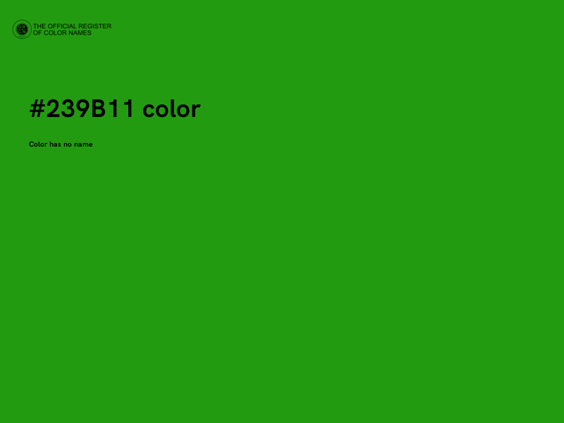 #239B11 color image