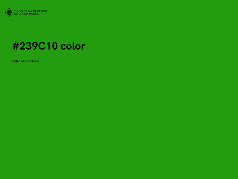 #239C10 color image