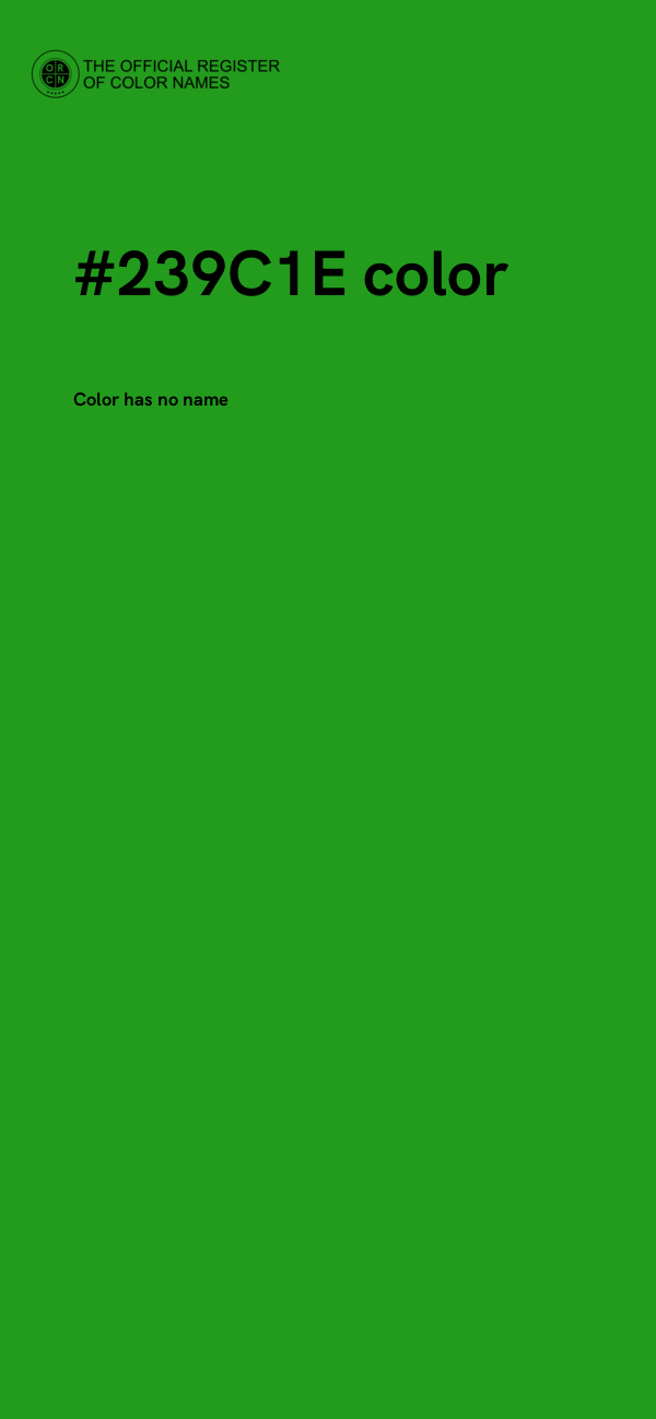 #239C1E color image
