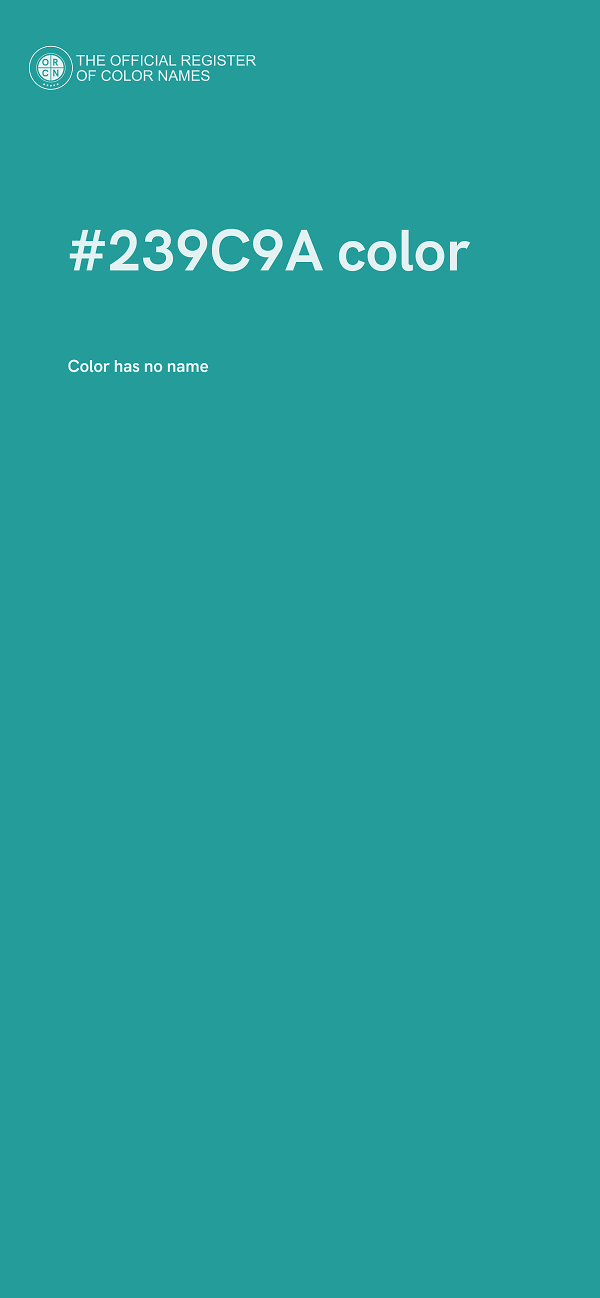 #239C9A color image