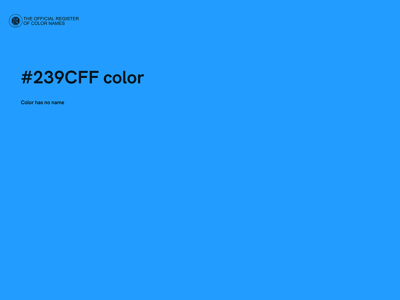 #239CFF color image