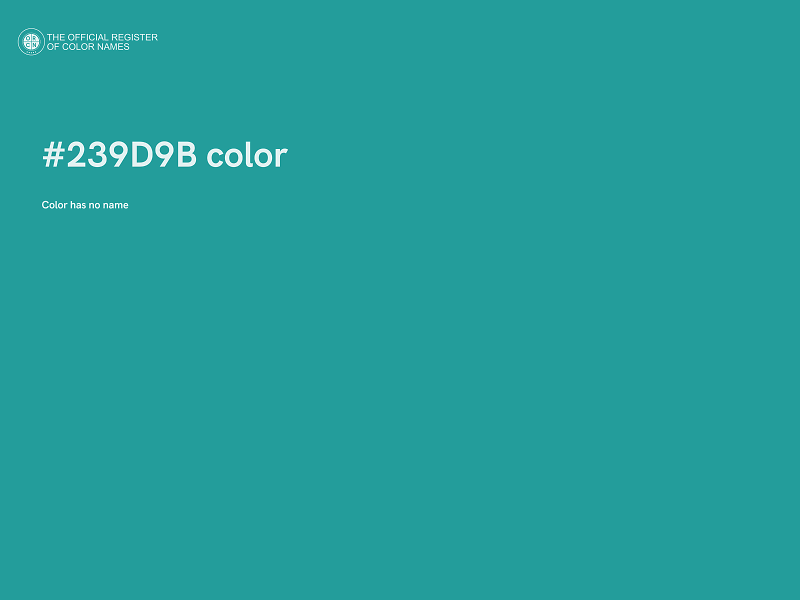 #239D9B color image