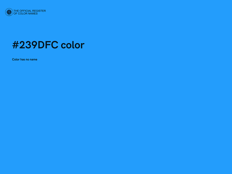 #239DFC color image