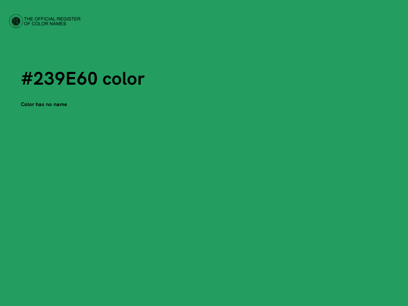 #239E60 color image