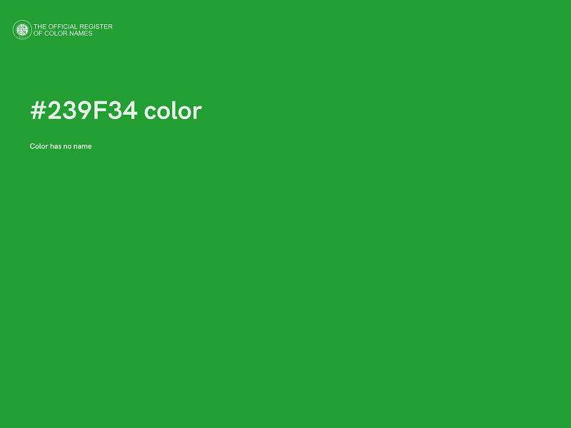 #239F34 color image