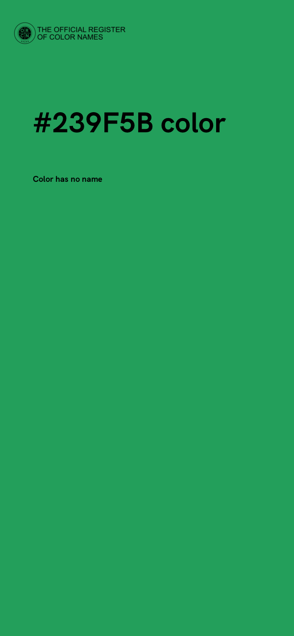 #239F5B color image