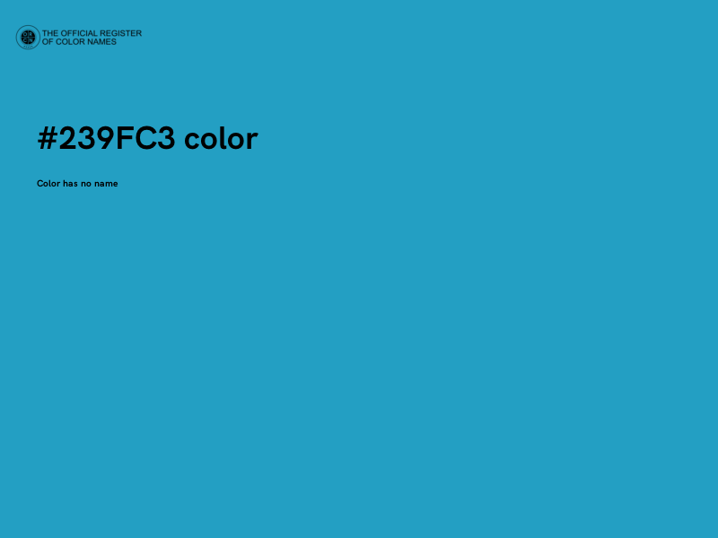 #239FC3 color image