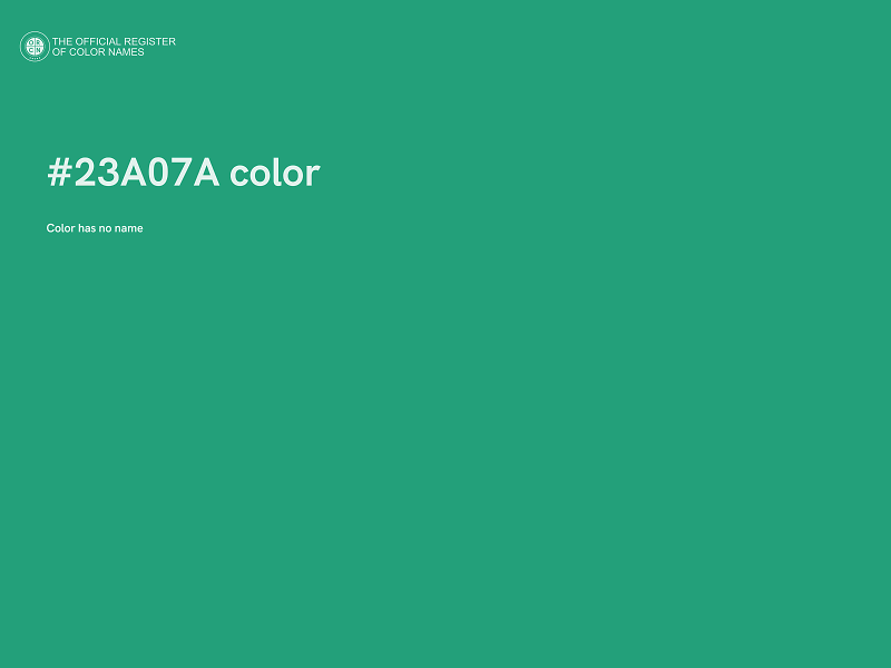 #23A07A color image