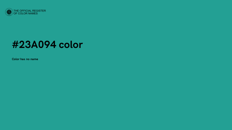 #23A094 color image