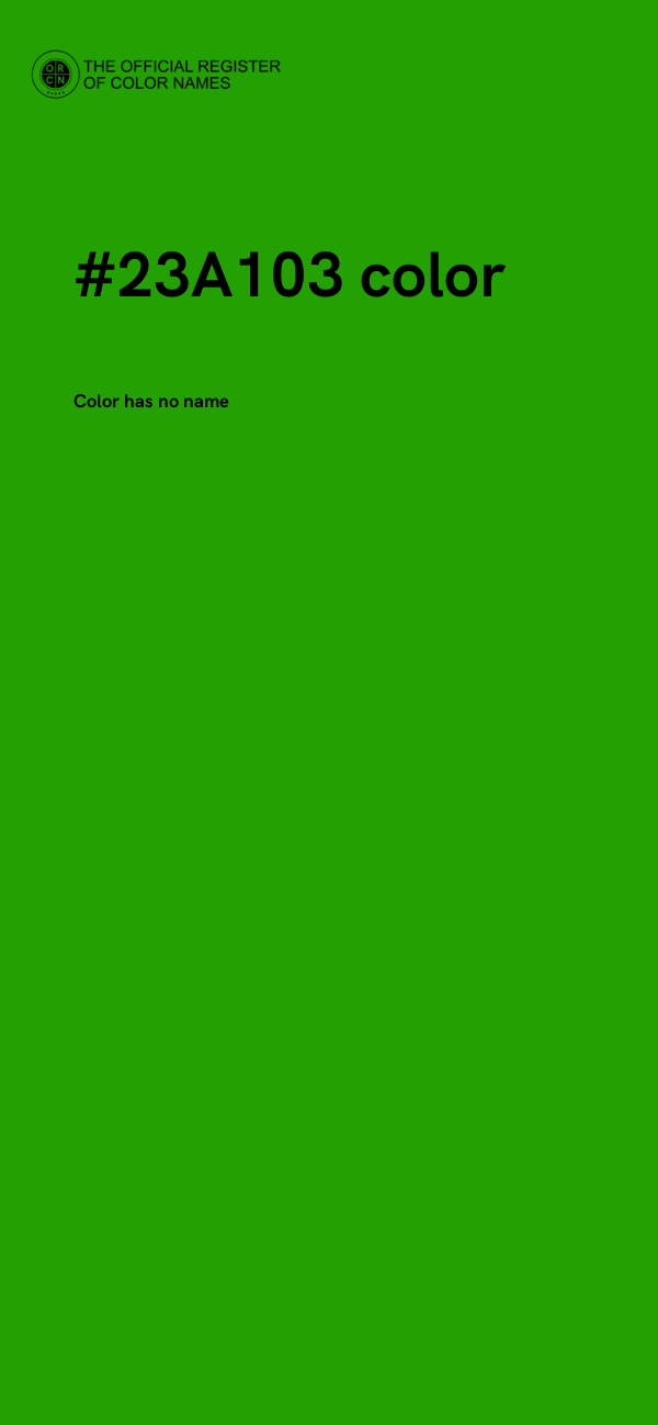 #23A103 color image