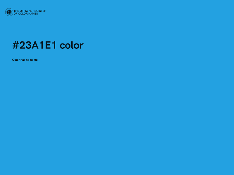 #23A1E1 color image