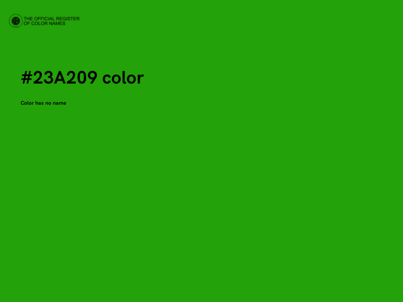 #23A209 color image