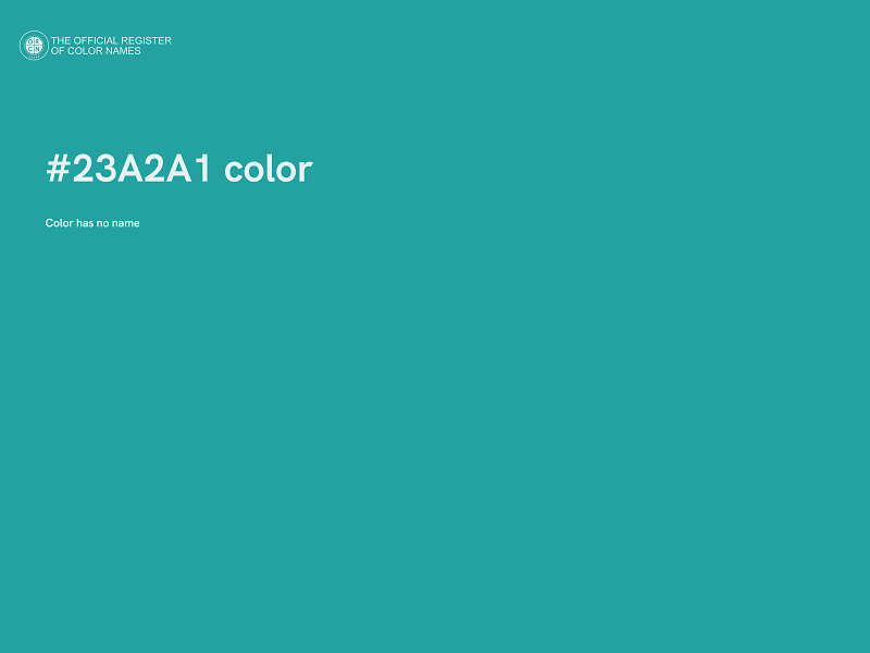 #23A2A1 color image