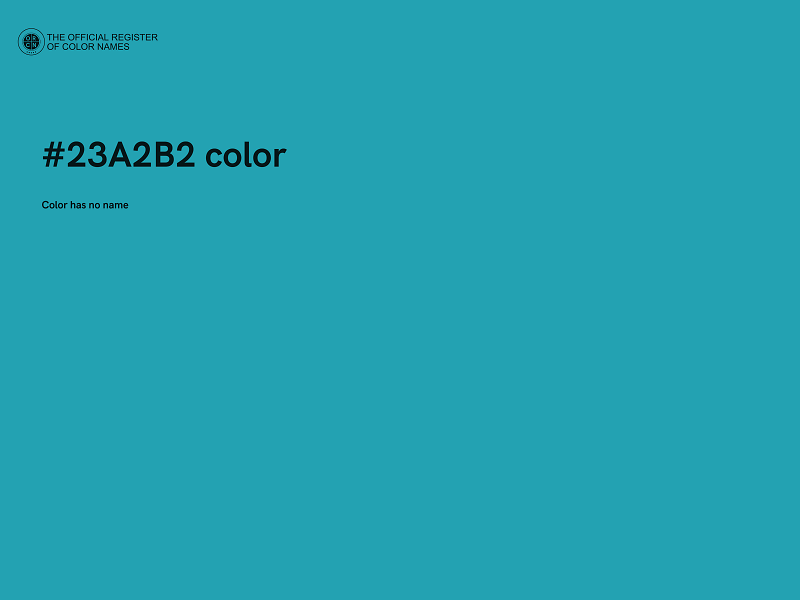 #23A2B2 color image