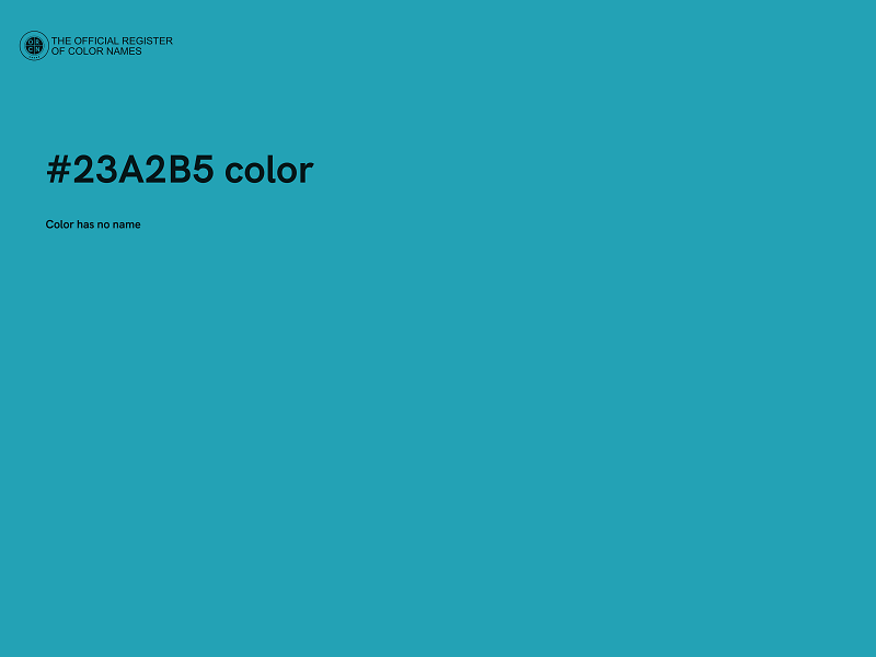 #23A2B5 color image