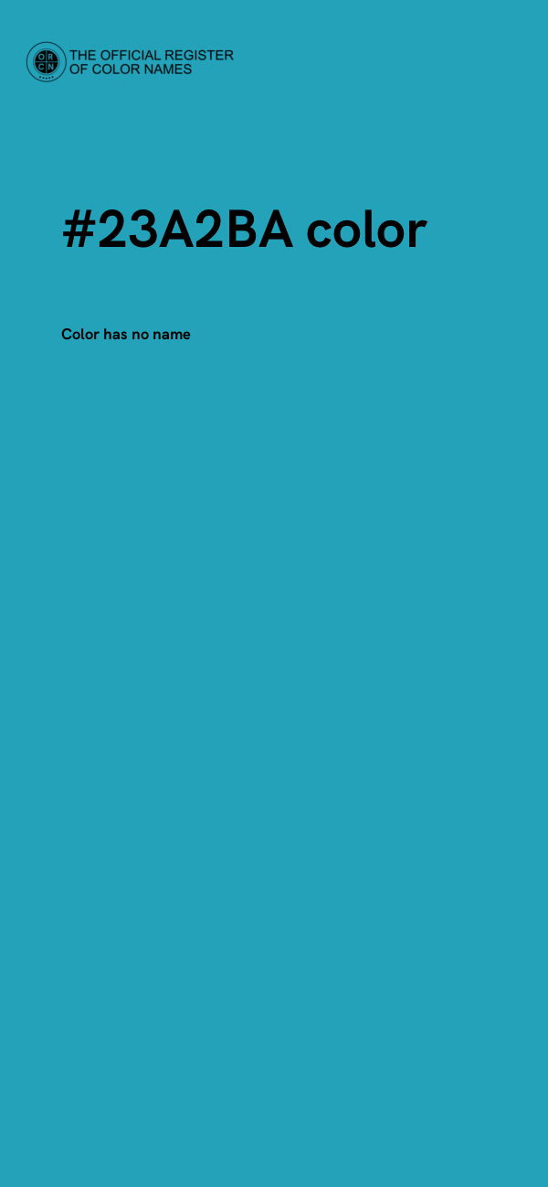 #23A2BA color image