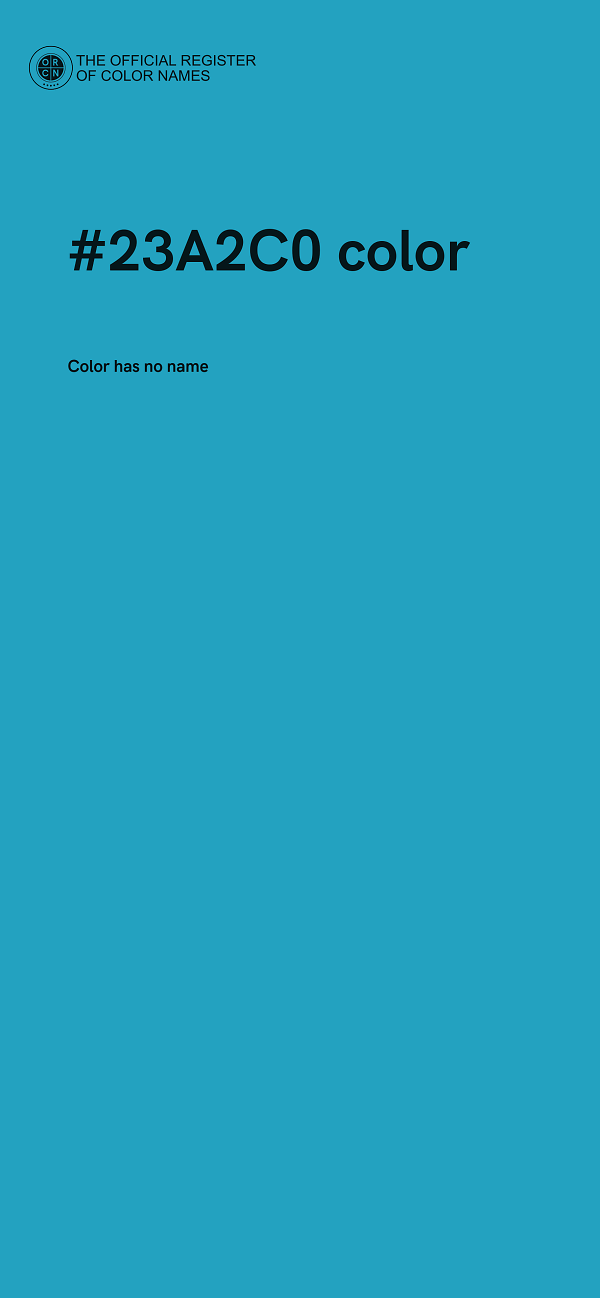 #23A2C0 color image