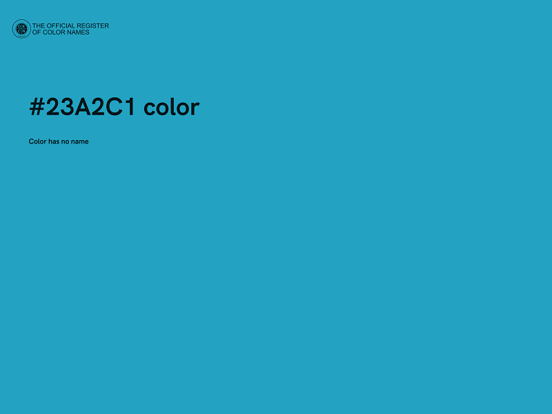 #23A2C1 color image