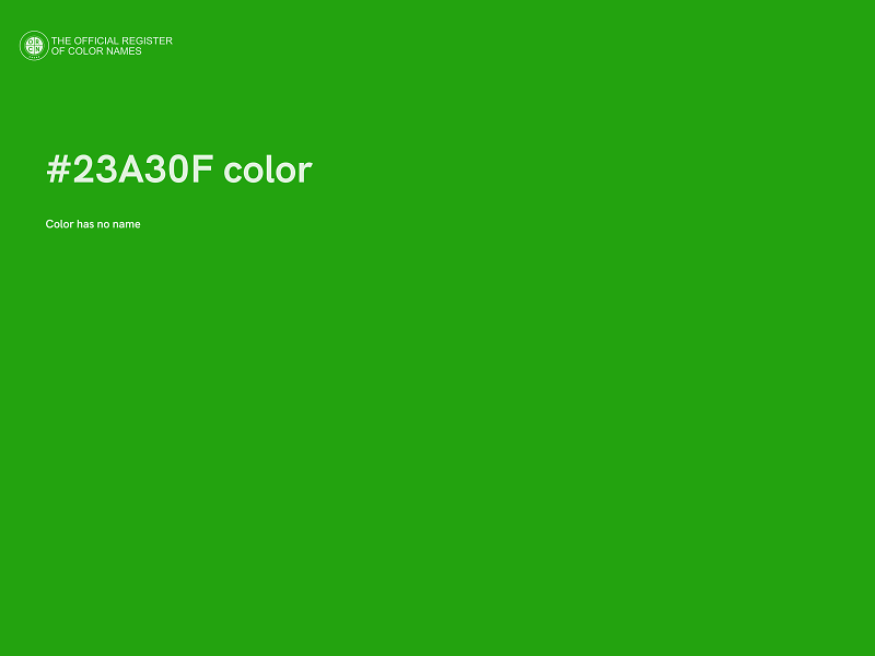 #23A30F color image