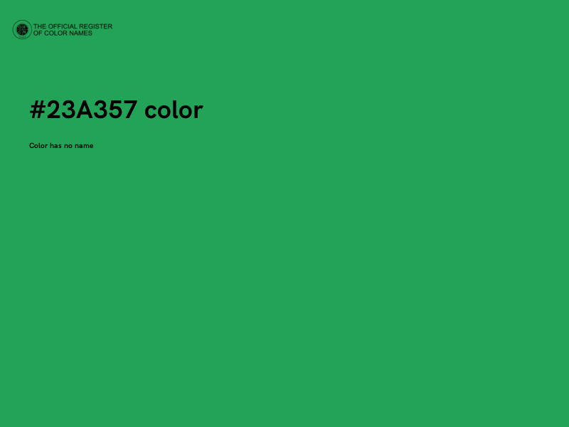 #23A357 color image