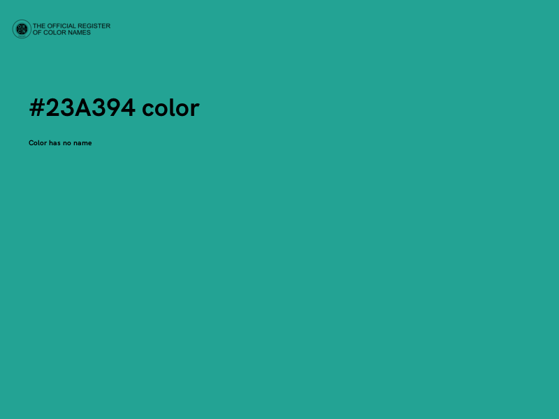 #23A394 color image