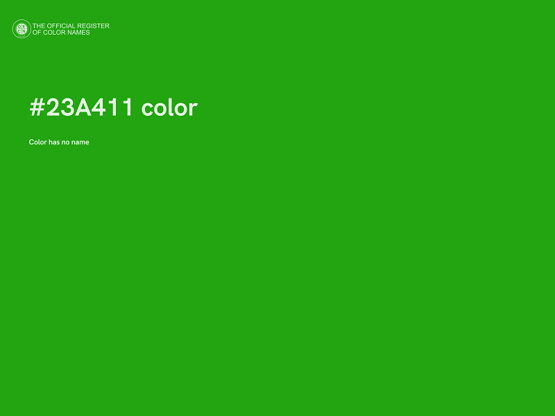#23A411 color image